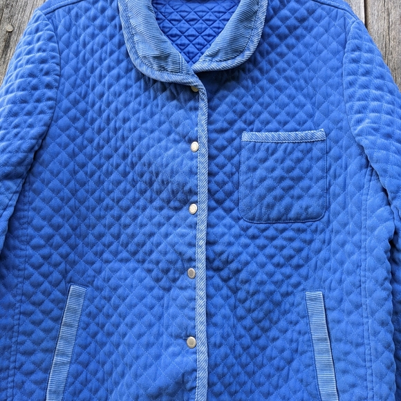 Women's Quilted Jacket. Blue, Size Large - Picture 2 of 8